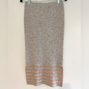 Maternity Knit Stripe Skirt